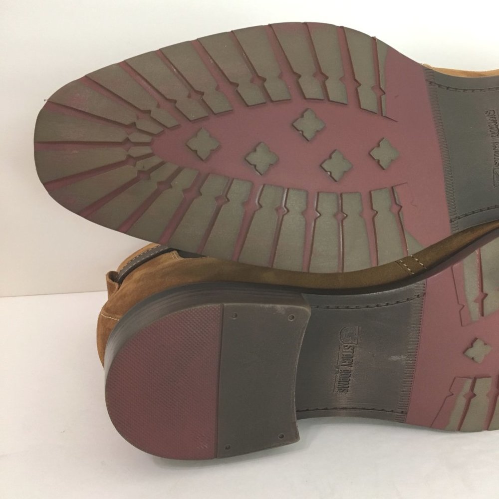 Stacy Adams Men's Roane Brown Tan Suede Leather Chelsea Boots Size 11.5 NEW - Picture 10 of 12